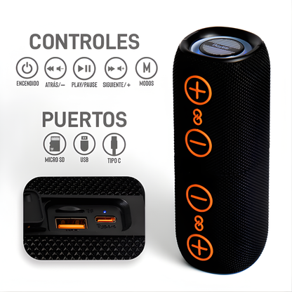 Bocina Bluetooth 2 en 1 Tiktok twins