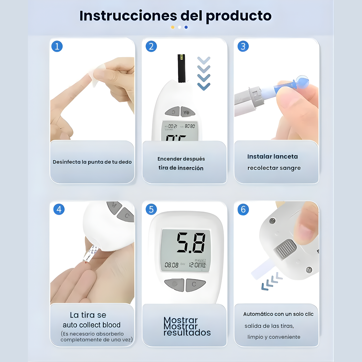 Glucometro Digital de Alta Precisión