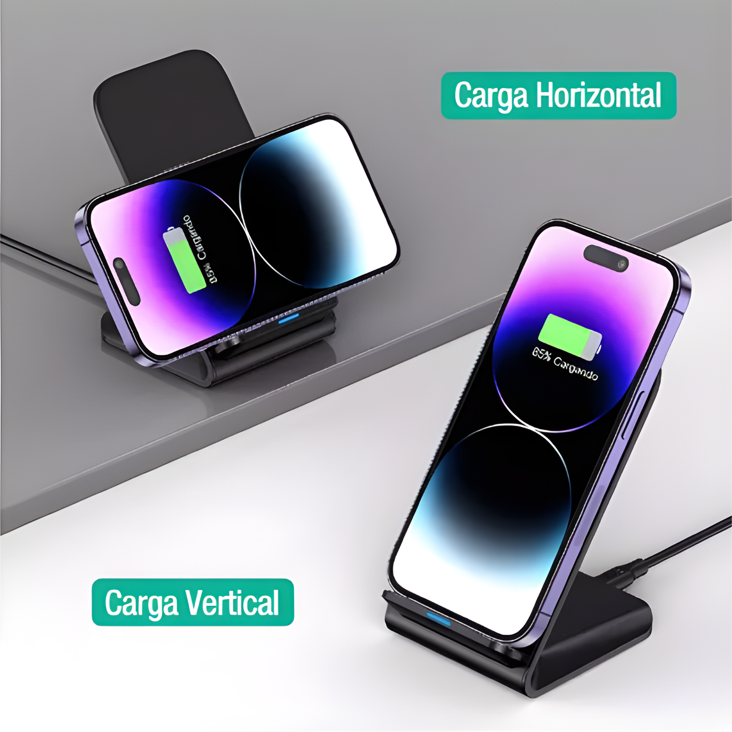 Cargador Inalámbrico QI Carga Rapida